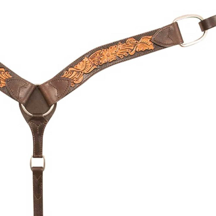 Cashel 2" Two Tone Floral Breast collar Tack - Breast Collars Cashel