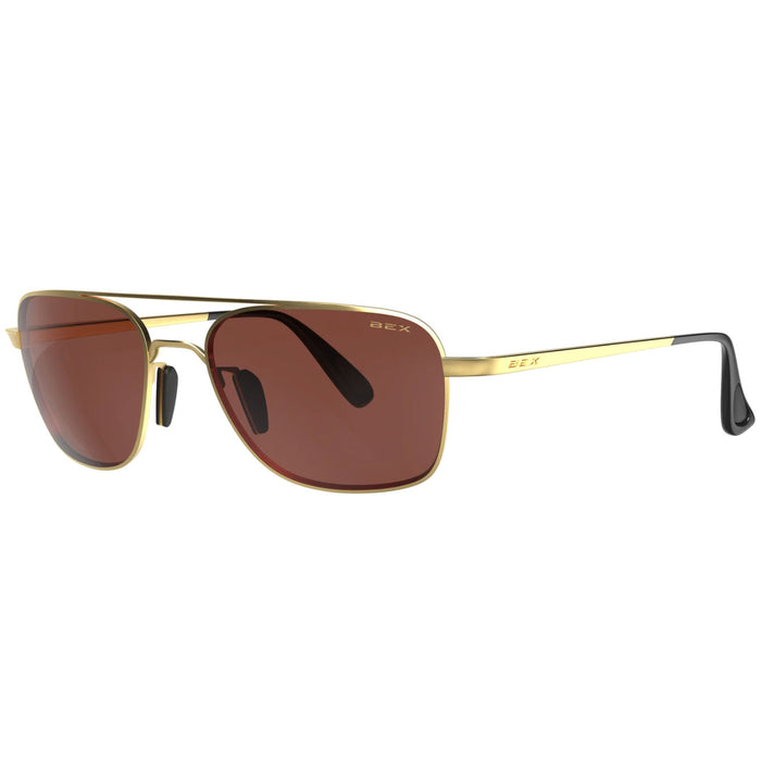BEX Mach Sunglasses ACCESSORIES - Additional Accessories - Sunglasses Bex Sunglasses Matte Gold/Brown