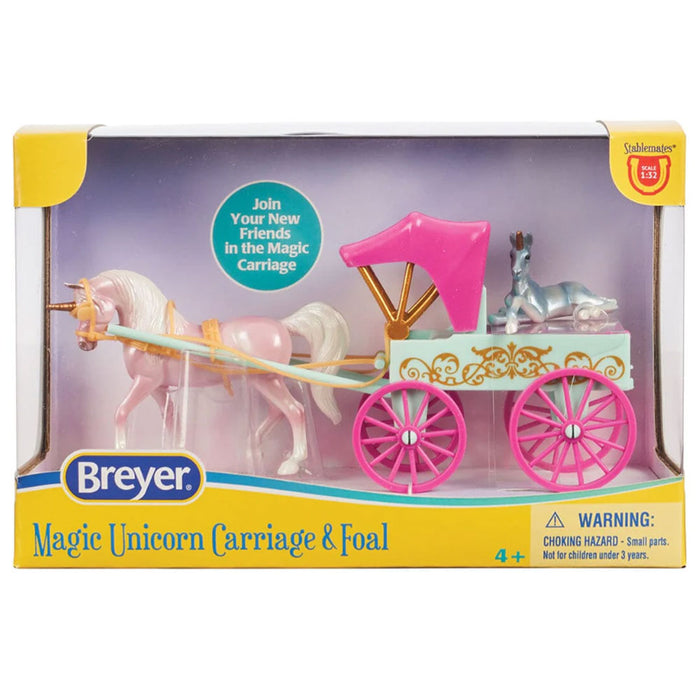 Breyer Unicorn Magic Carriage & Foal Playset