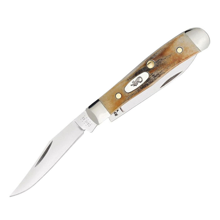 Case Genuine Stag Tiny Trapper Folding Knife Knives W.R. Case
