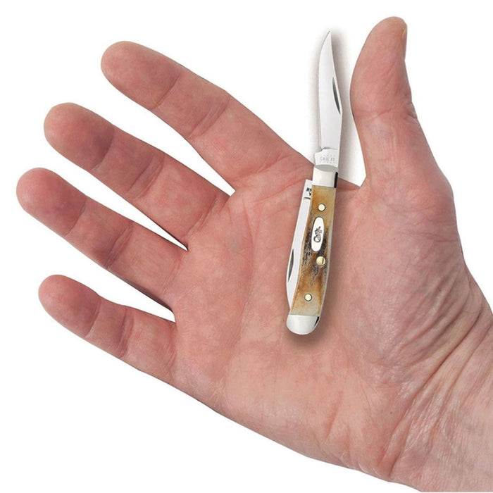 Case Genuine Stag Tiny Trapper Folding Knife Knives W.R. Case