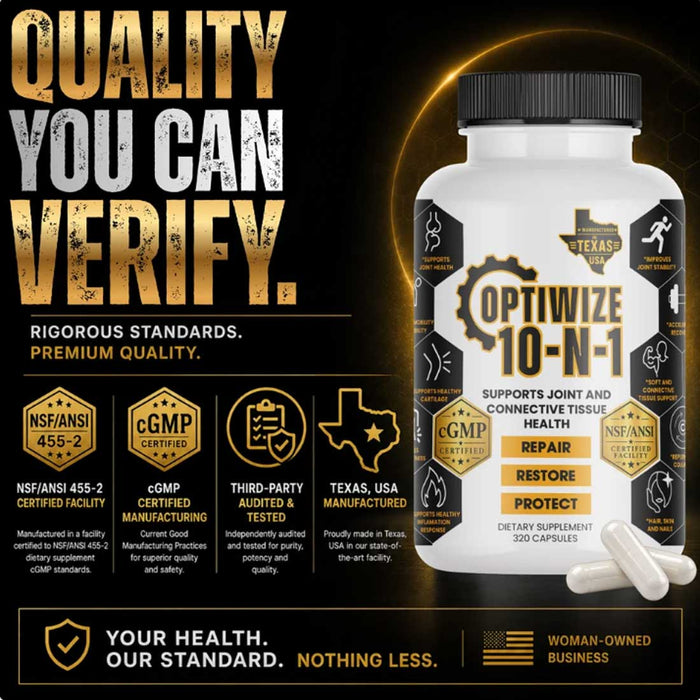 Optiwize 10-N-1 Human Supplement for Joint Health