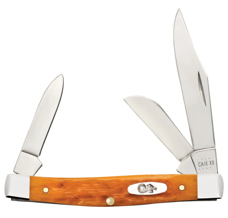 Case Persimmon Orange Bone Peach Seed Jig Medium Knives W.R. Case   