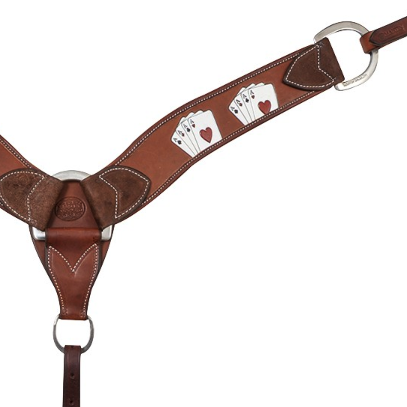 Martin Saddlery Card Suit Breast Collar Tack - Breast Collars Martin Saddlery