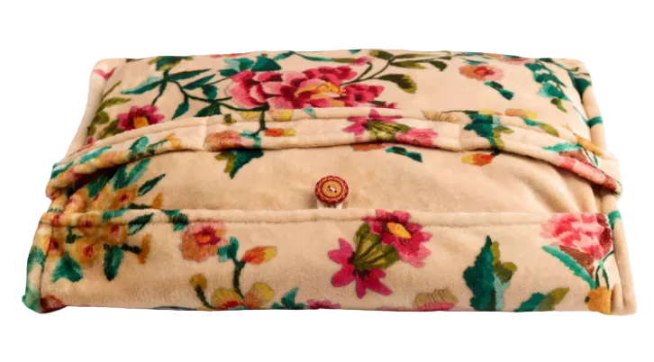 Johnny Was Travel Blanket - Miraze Ecru HOME & GIFTS - Home Decor - Blankets + Throws Johnny Was Collection