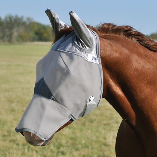 Cashel Crusader Fly Mask w/Long Nose and Ears Equine - Fly & Insect Control Cashel