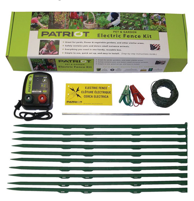 NEW Discontiuned Patriot Pet & Garden Electric Fence Kit Sale Barn Patriot