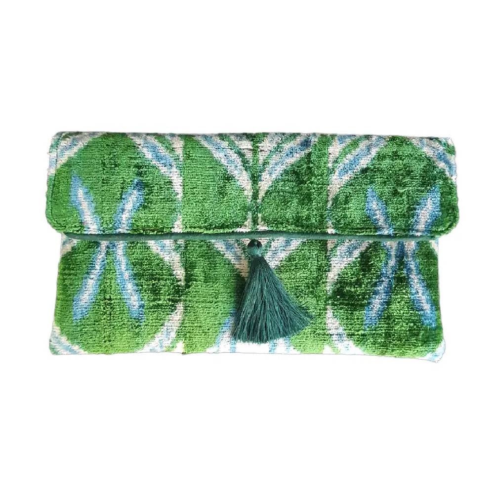 Silk Velvet Ikat Clutch WOMEN - Accessories - Handbags - Clutches & Pouches Ayca Design