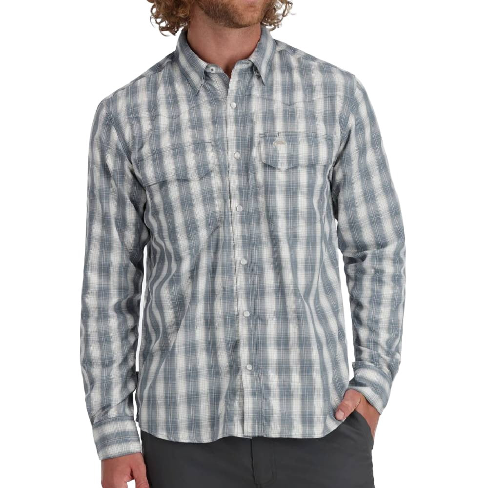 Simms Big Sky Shirt - Storm MEN - Clothing - Shirts - Long Sleeve Shirts Simms Fishing   