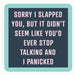 "Sorry I Slapped You" Coaster HOME & GIFTS - Gifts Drinks On Me   