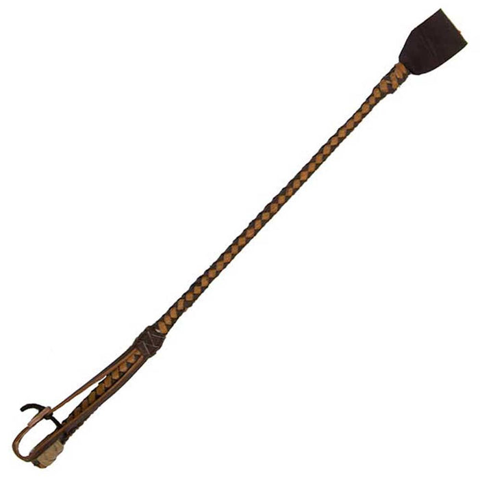 Cowboy Collection Braided Leather Crop Tack - Whips, Crops & Quirts Cowboy Collection S