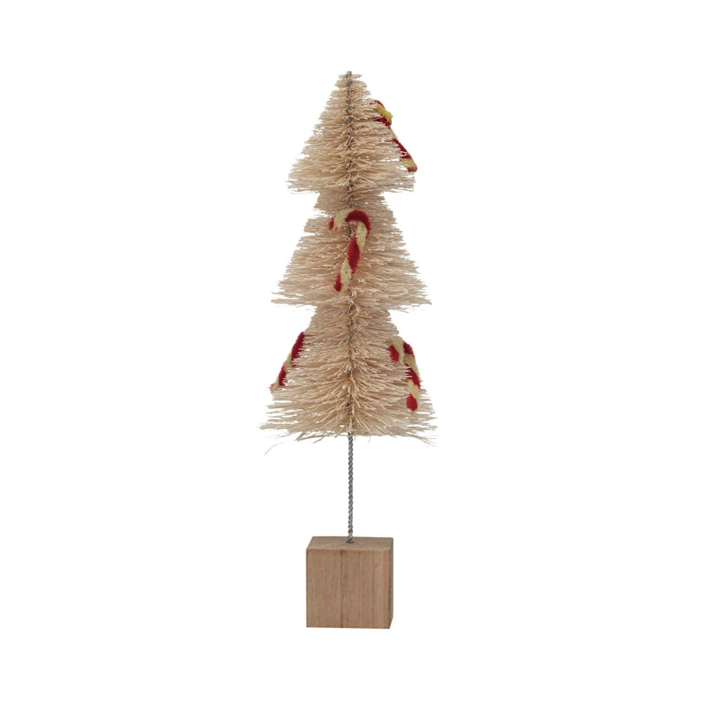 Small Sisal Bottle Brush Candy Cane Tree HOME & GIFTS - Home Decor - Seasonal Decor Creative Co-Op   