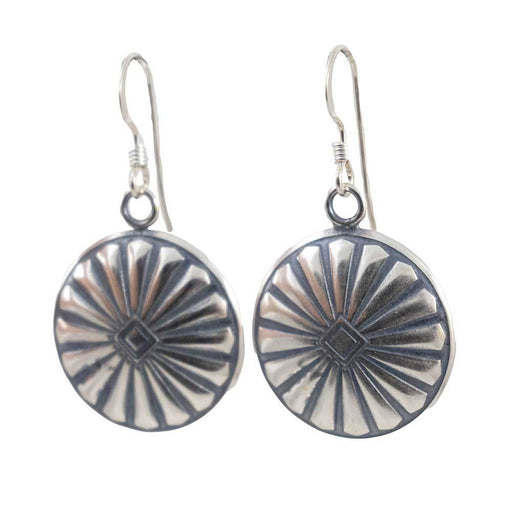 Southwest Stamped Disc Earrings WOMEN - Accessories - Jewelry - Earrings Sunwest Silver   