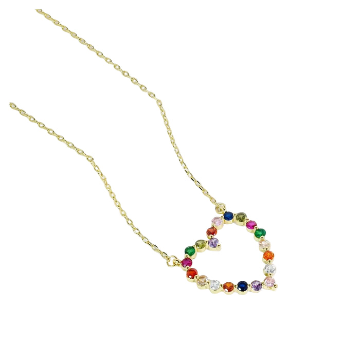 Sparkle Heart Necklace WOMEN - Accessories - Jewelry - Necklaces Treasure Jewels