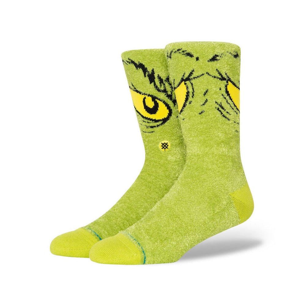 Stance x The Grinch Da Da Grinch Crew Socks MEN - Clothing - Underwear, Socks & Loungewear Stance   