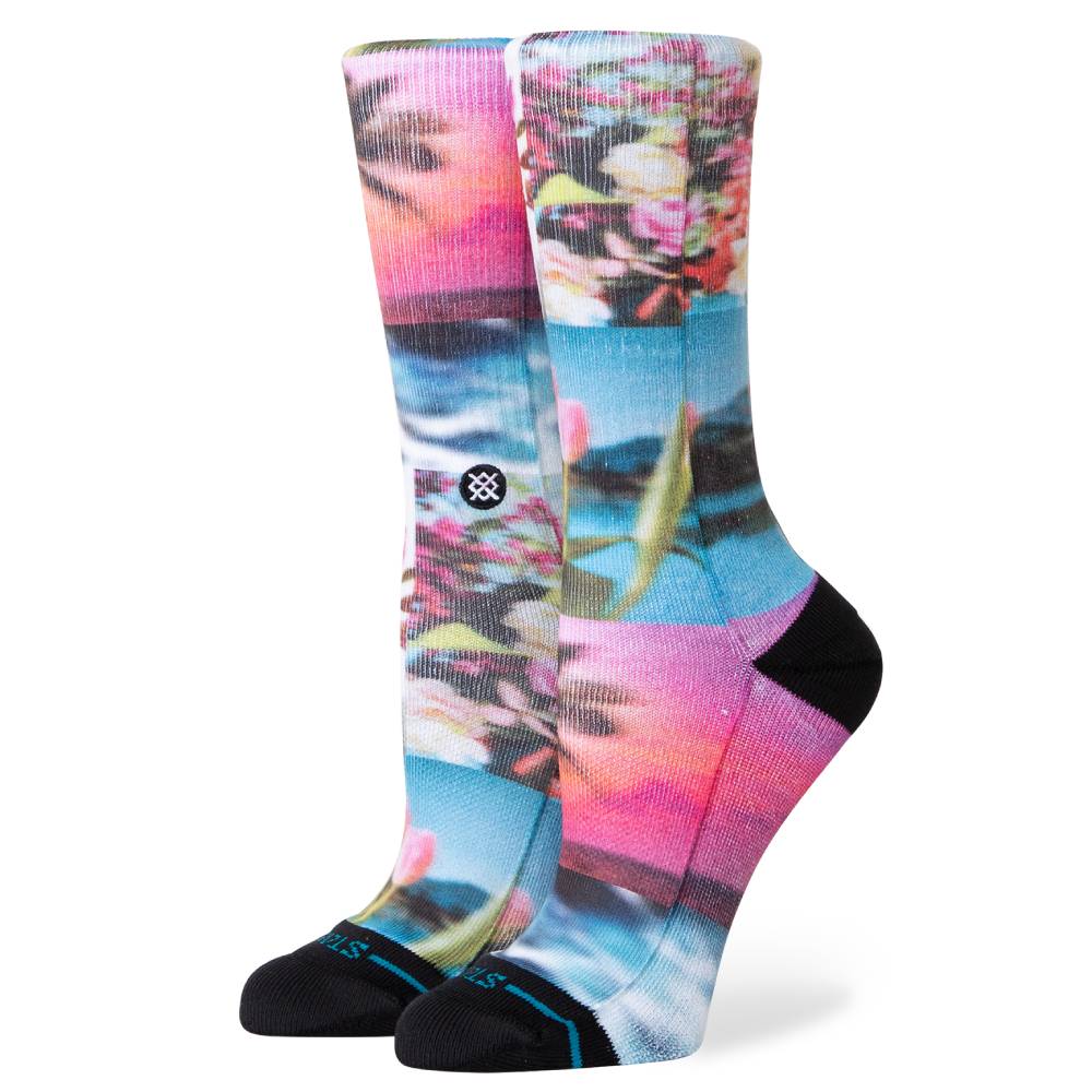 Stance Women's Take A Picture Poly Crew Socks - Floral WOMEN - Clothing - Intimates & Hosiery Stance   