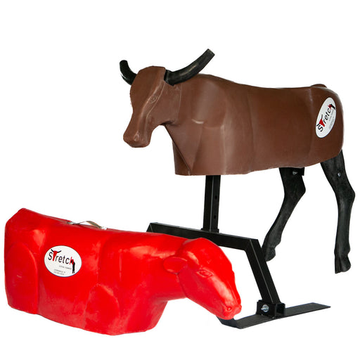 Stretch The Original Roping Dummy Combo Tack - Ropes & Roping Stretch Roping Dummies Brown Red
