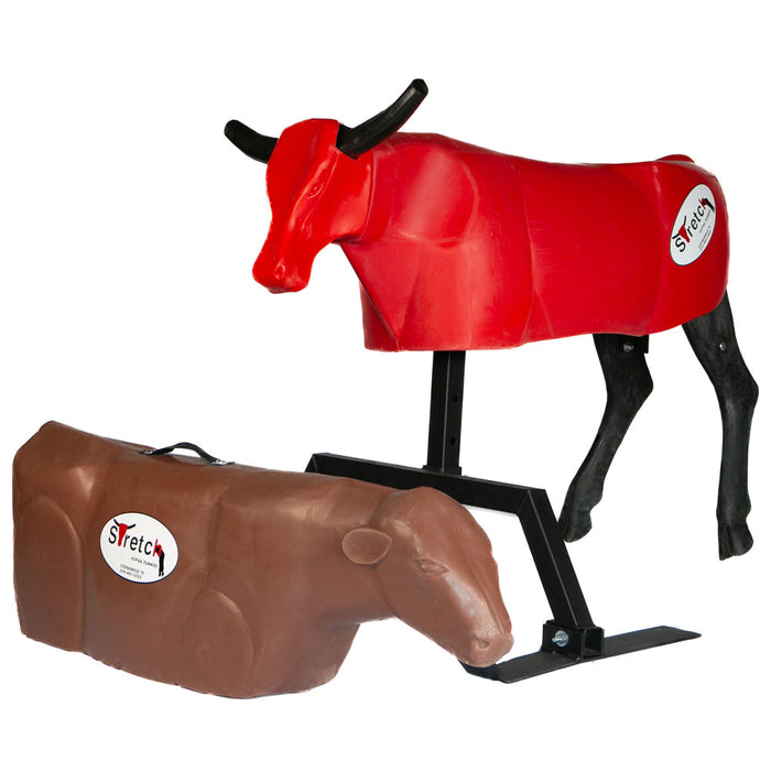 Stretch The Original Roping Dummy Combo Tack - Ropes & Roping Stretch Roping Dummies Red Brown