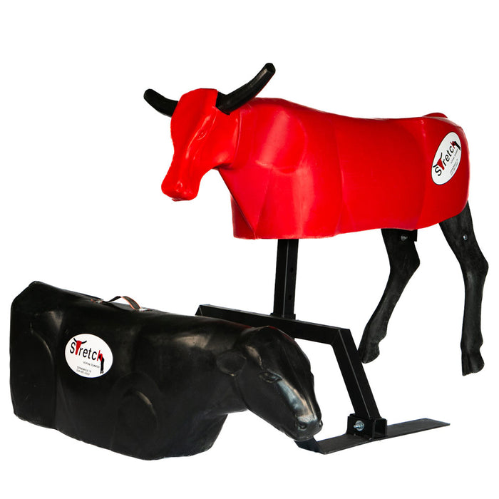 Stretch The Original Roping Dummy Combo Tack - Ropes & Roping Stretch Roping Dummies Red Black