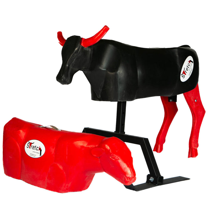 Stretch The Original Roping Dummy Combo Tack - Ropes & Roping Stretch Roping Dummies Black Red
