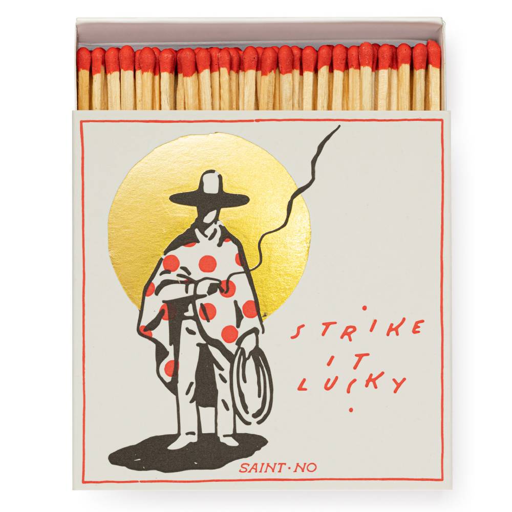 "Strike It Lucky" Square Matchbox HOME & GIFTS - Home Decor - Candles + Diffusers Archivist Gallery   