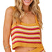 * Striped Knit Crop Top - FINAL SALE WOMEN - Clothing - Tops - Sleeveless Day + Moon