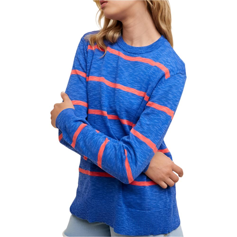 Two Toned Striped Sweater WOMEN - Clothing - Sweaters & Cardigans WISHLIST   