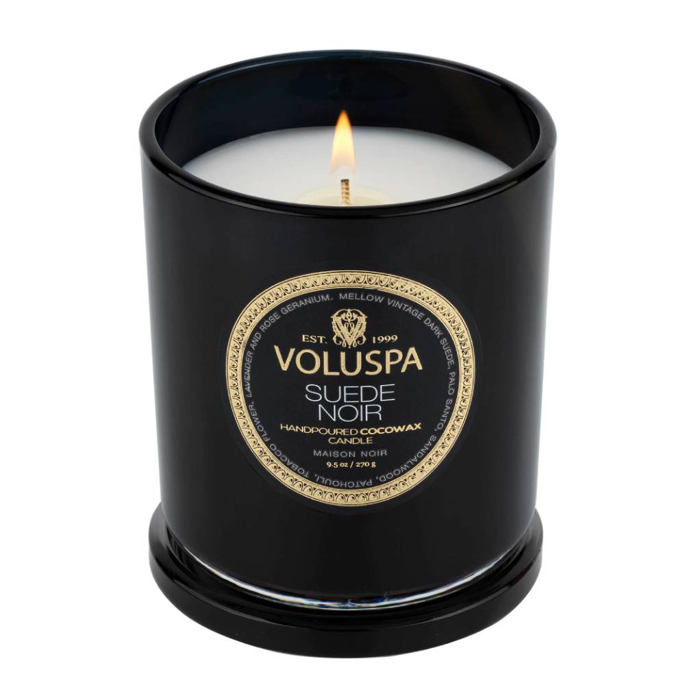 Suede Noir Classic Candle HOME & GIFTS - Home Decor - Candles + Diffusers Voluspa   