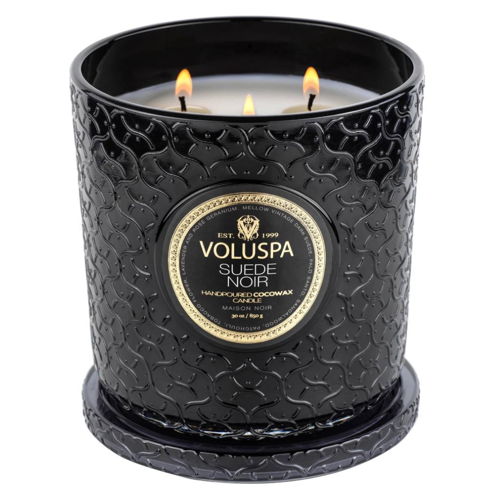 Suede Noir Luxe Candle HOME & GIFTS - Home Decor - Candles + Diffusers Voluspa   
