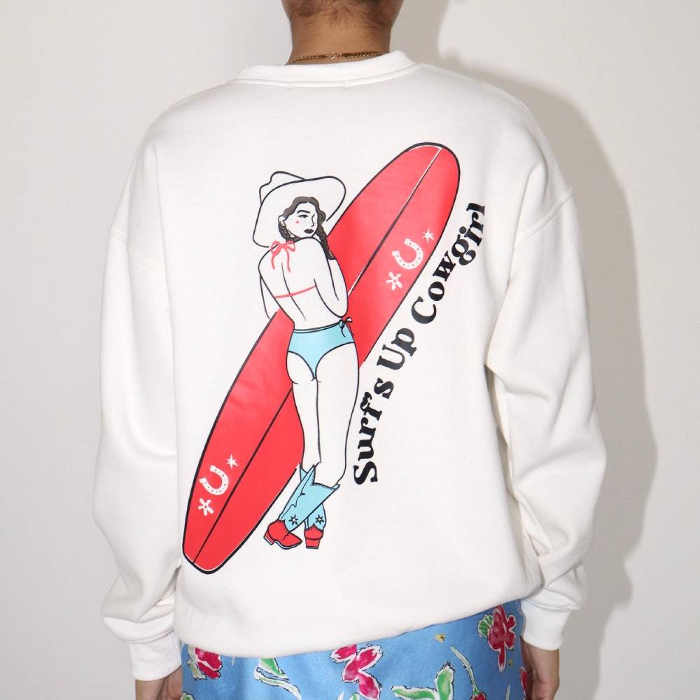 Surfing Cowgirl Sweatshirt WOMEN - Clothing - Sweaters & Cardigans Bailey Rose   