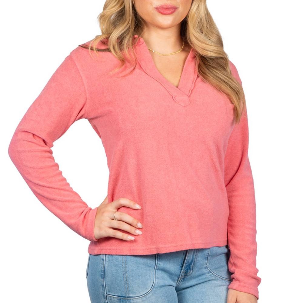 Dylan Riley Popover Top WOMEN - Clothing - Tops - Long Sleeved Dylan   