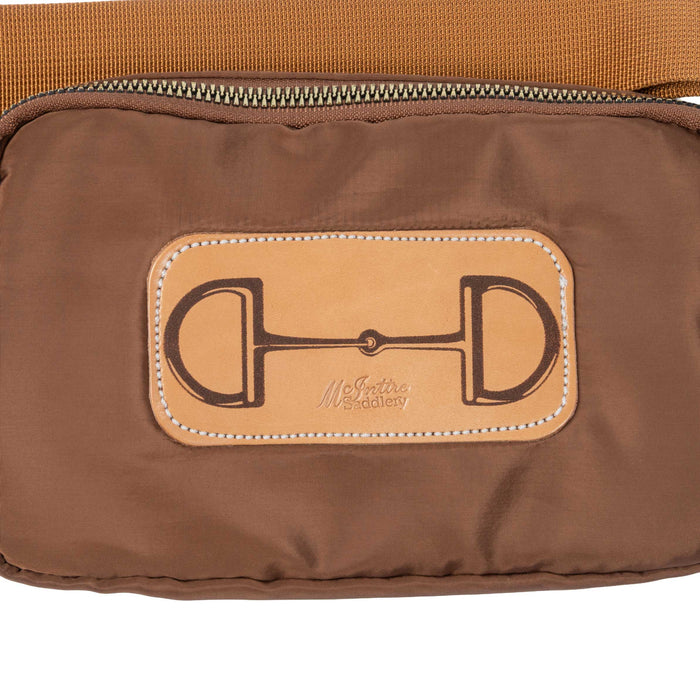McIntire Saddlery Camel Belt Bag - Laser Bit