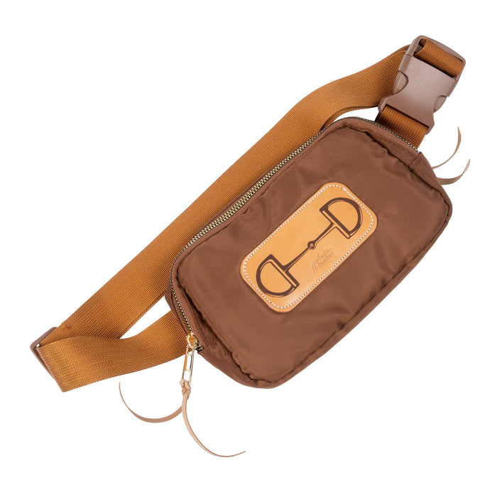 McIntire Saddlery Camel Belt Bag - Laser Bit