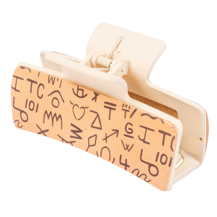 McIntire Saddlery Hair Clip - Brand Print WOMEN - Accessories - Hair Accessories McIntire Saddlery Beige