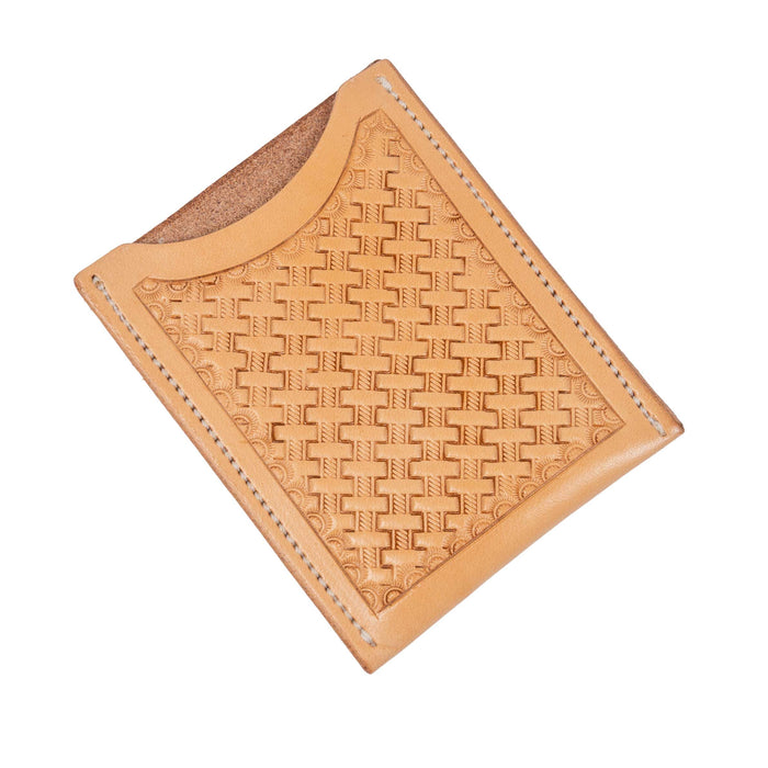 McIntire Saddlery Card Holder - Basket Stamped
