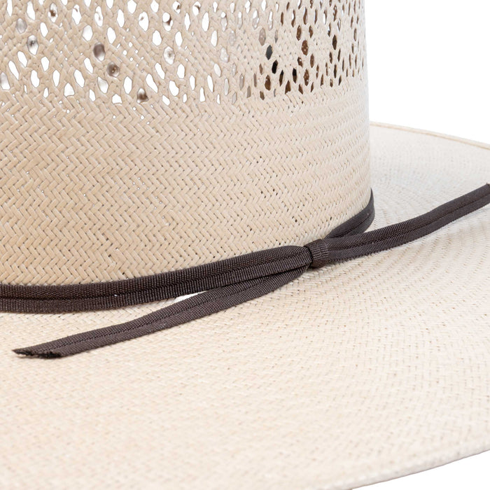 Rodeo King  4 1/2" Open Crown Drifter Taupe Straw Hat