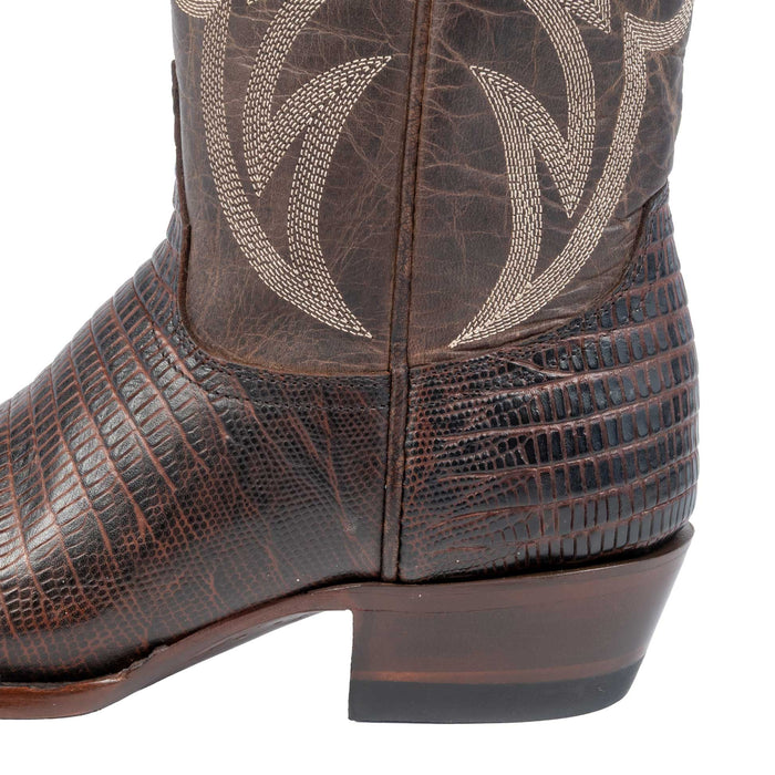 Old Gringo Women's Ellison Lizard Print Chocolate Western Boot
