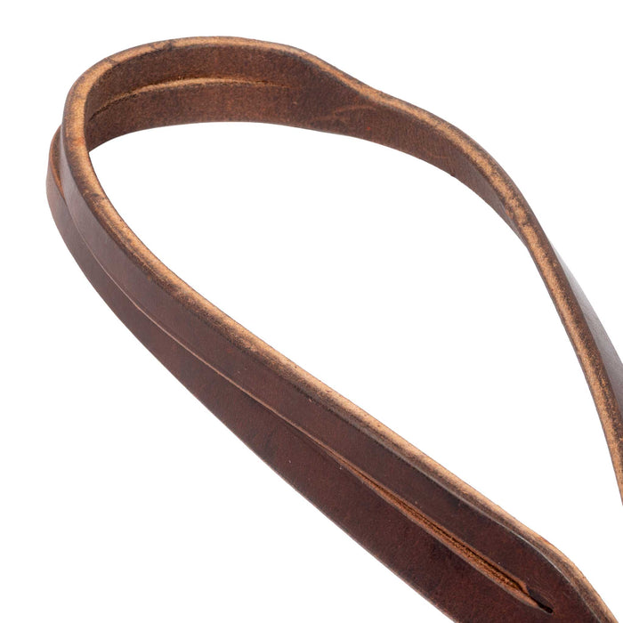 Teskey's 5/8" Chocolate Split Ear w/Browned Iron Buckle