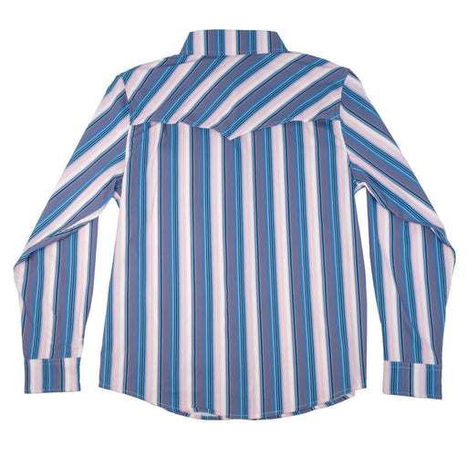 Koe X Tek Western Periwinkle Stripe Snap Shirt MEN - Clothing - Shirts - Long Sleeve Panhandle