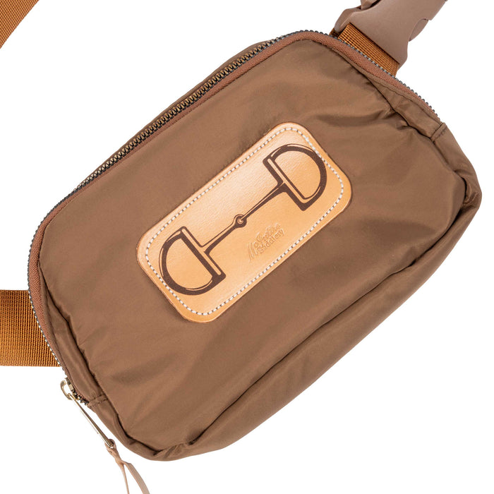 McIntire Saddlery Camel Brown Belt Bag - Laser Bit