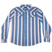 Koe X Tek Western Periwinkle Stripe Snap Shirt MEN - Clothing - Shirts - Long Sleeve Panhandle