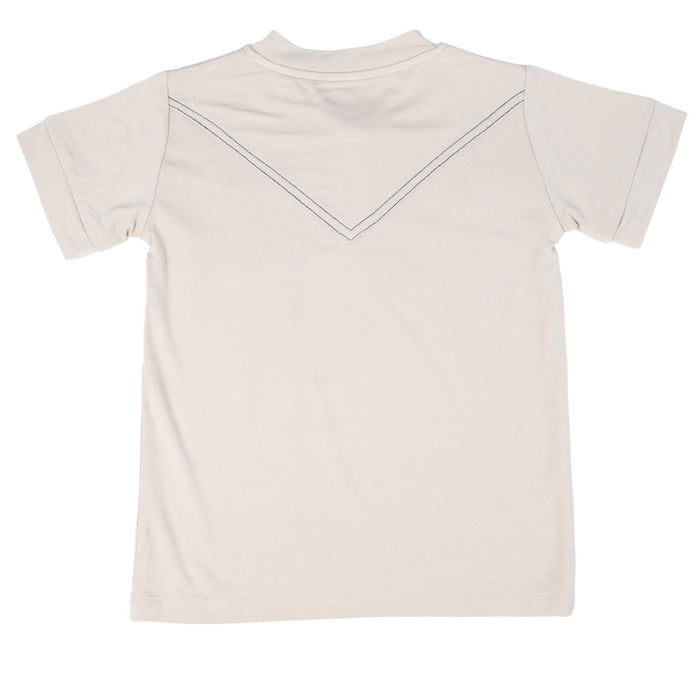 Boy's Cade John Wayne Cream Henley Polo Shirt