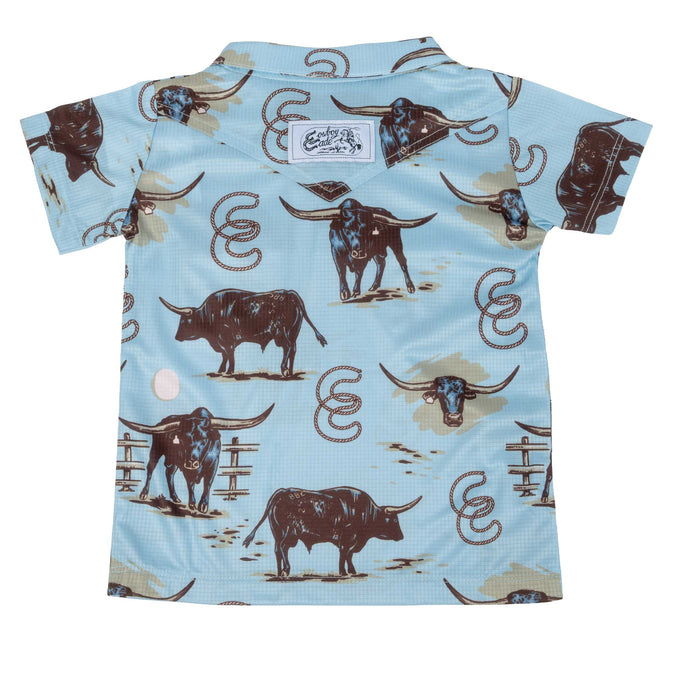 Boy's Cade John Wayne Big Iron Henley Polo Shirt