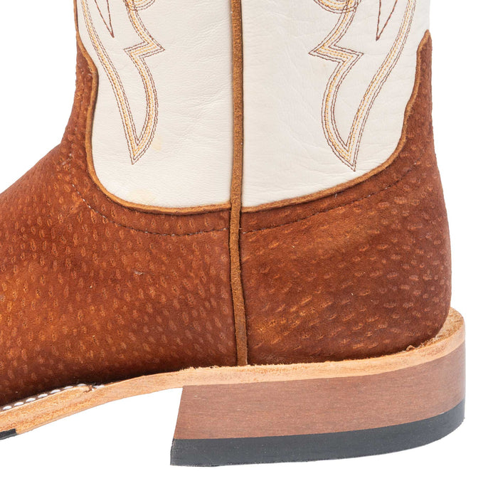 Anderson Bean Men's Square Toe Rust Carpincho Haze Kidskin Western Boot