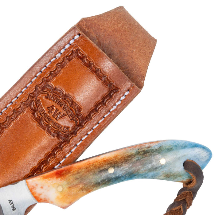 Justin Wiley Colorful Handmade Carbon Steel Camp Knife