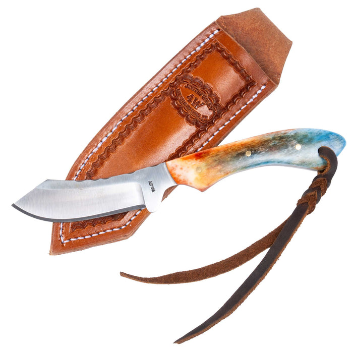 Justin Wiley Colorful Handmade Carbon Steel Camp Knife