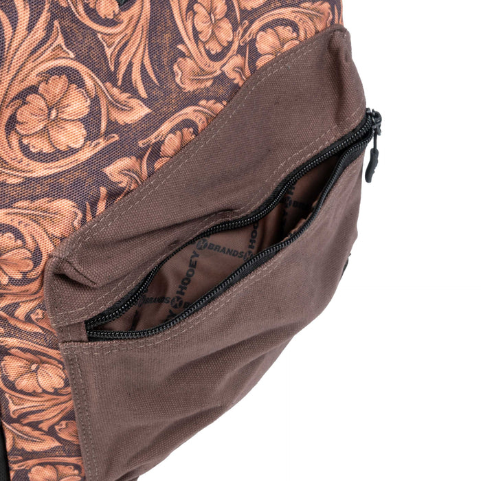 Hooey Floral Tooling Recess Backpack