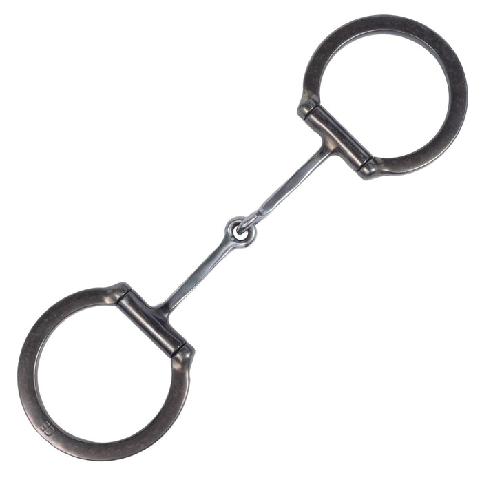 Classic Equine BitLogic Browned Iron Square Dee Ring Snaffle Tack - Bits Classic Equine