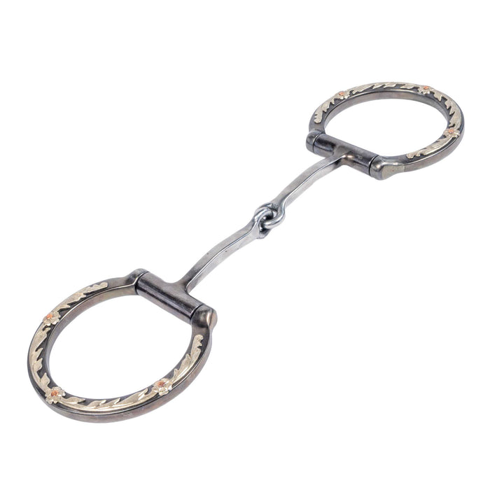 Classic Equine BitLogic Browned Iron Square Dee Ring Snaffle Tack - Bits Classic Equine