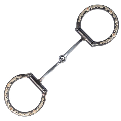 Classic Equine BitLogic Browned Iron Square Dee Ring Snaffle Tack - Bits Classic Equine